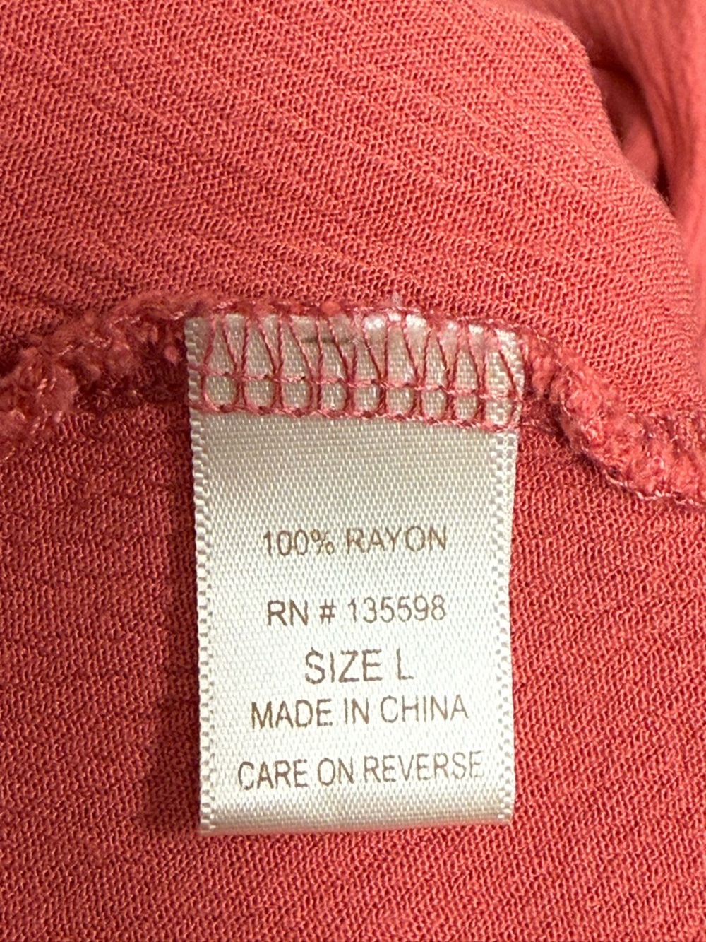 Fair Haven Coral Embroidered Blouse L Boho Peasant Floral Summer Top Chic - Picture 9 of 11